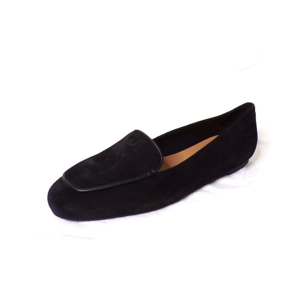 🆕 AQUATALIA Calandra Suede Loafer Flat Shoes 10 Black - Picture 14 of 16